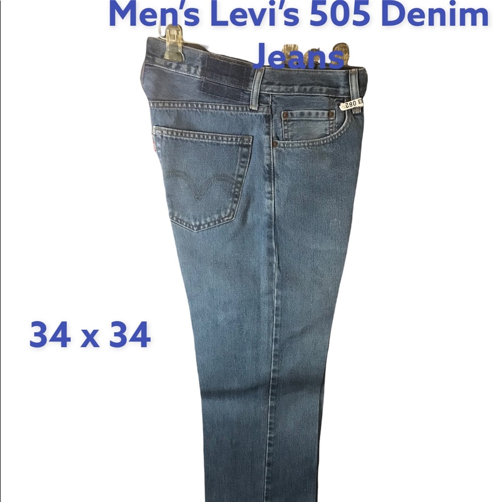 Men’s Levi’s Denim 505 Jeans 34 x 34 - Picture 1 of 6